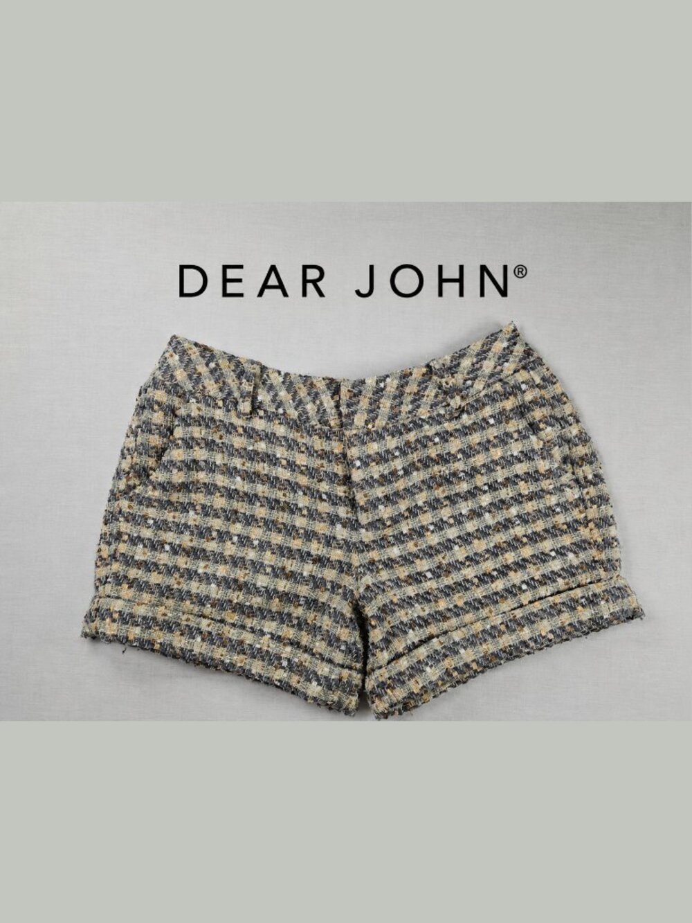 DEAR JOHN North Hampton High-Rise Tweed Shorts – Size 30